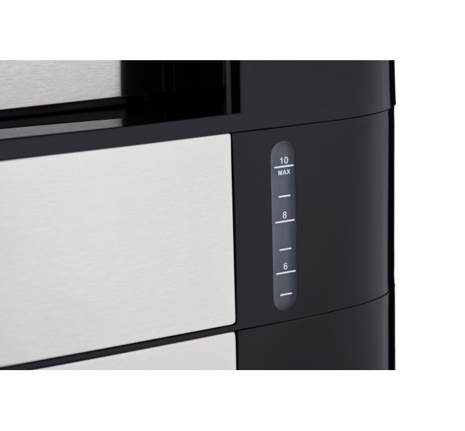 Кавоварка ARDESTO крапельна Steel Collection 1.2л, зерно + мелена, дисплей, сріблясто-чорний