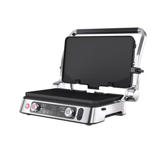 Гриль Braun  прижимний MultiGrill 9 CG 2000Вт, темп. режимів-3, 4 з`ємні пластини + пластини для вафель, метал