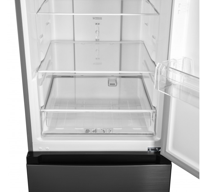 Холодильник ARDESTO с нижн. мороз., 184x60х66.5, холод.отд.-218л, мороз.отд.-97л, 2дв., А+, NF, зона св-ти, нерж