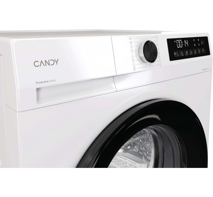 Стиральная машина Candy фронтальная, 8кг, 1400, A+++, 59см, дисплей, пар, инвертор, белый