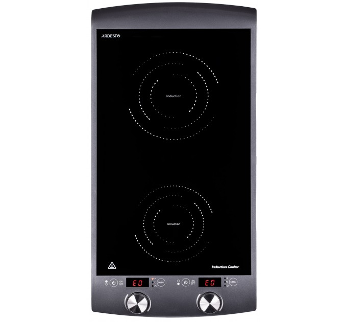 Плитка настольная ARDESTO индукционная, конф. - 2 на 1.3кВт и 1.6кВт вертик., управл. - сенсорное, таймер, черный