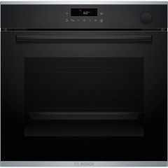 Духова шафа Bosch електрична, 71л, A+, дисплей, конвекція, пара, телескопічні направляючі, чорний