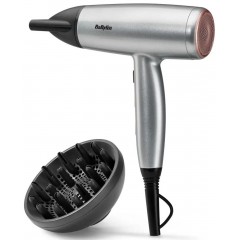 Фен Babyliss Cosmos, 2100Вт, режимов-2, ионизиция, хол. обдув, 2 насадки, серый