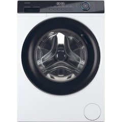 Пральна машина Haier фронтальна, 7кг, 1400, A+++, 44см, дисплей, пара, інвертор, люк чорний, прямий привід, білий