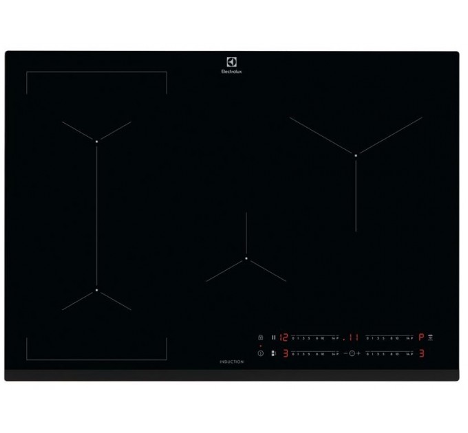 Варочная поверхность Electrolux индукционная, 71см, расширенная зона, Hob2Hood, черный