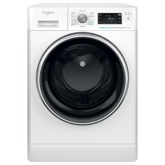 Стиральная машина Whirlpool фронтальная, 11кг, 1400, A+++, 60см, дисплей, пар, инвертор, люк черный, белый