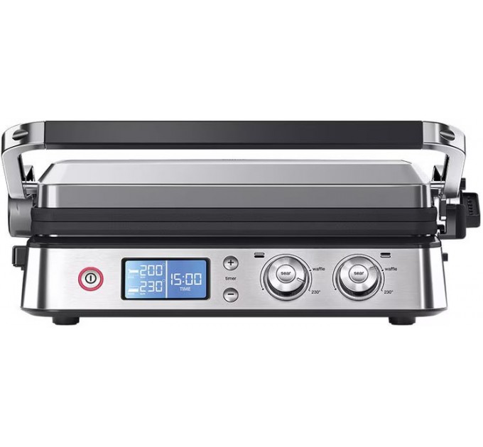 Гриль Braun  прижимний MultiGrill 9 CG 2000Вт, темп. режимів-3, 4 з`ємні пластини + пластини для вафель, метал