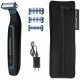Триммер Rowenta Forever Sharp Sport Collection, для бороды и усов, сеть+акум., роторный мотор, насадок-3, сталь, черно-синий