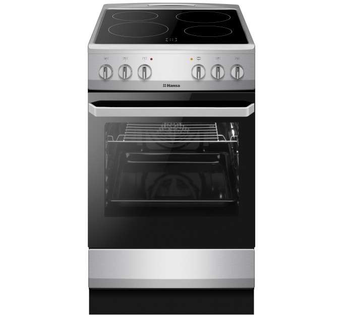 Плита Hansa електрична склокерамічна, 62л, 50x60см, конвекція, нерж