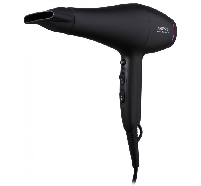 Фен ARDESTO Violet PRO HD-Y222PRO , 1850-2200Вт, 2 скорости, 3 темп.режима, диффузор, черный