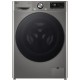 Пральна машина LG фронтальна, 11кг, 1400, A, 57см, дисплей, пара, інвертор, сріблястий