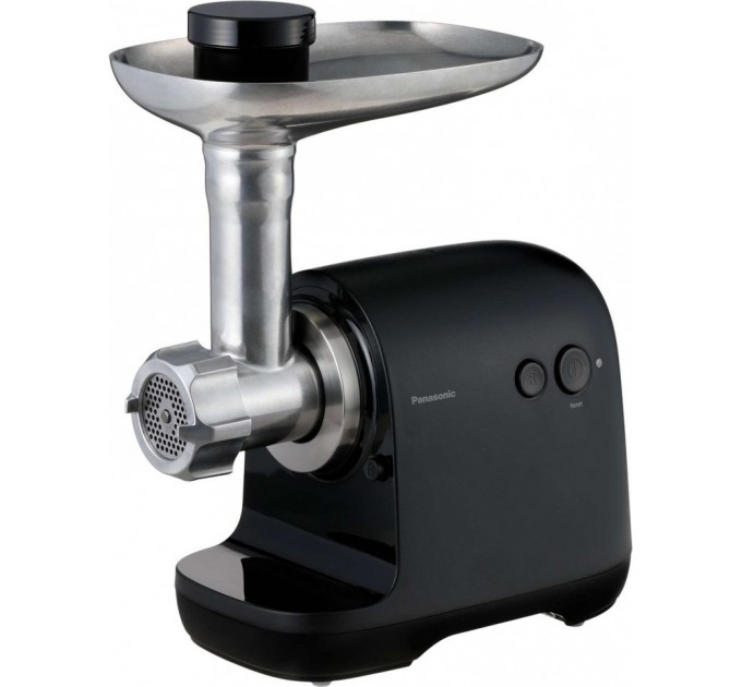 М'ясорубка Panasonic, 1700Вт, 3кг/мін, 3 решітки, насадка для ковбас, пластик, чорний