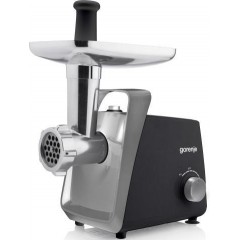 М'ясорубка Gorenje, 1600Вт, 2,2кг/хв, 2 решітки, пластик+метал, чорний