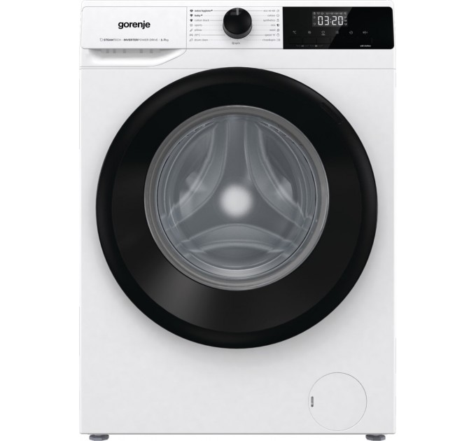 Стиральная машина Gorenje фронтальная, 7кг, 1400, A+++, 47см, дисплей, пар, инвертор, белый