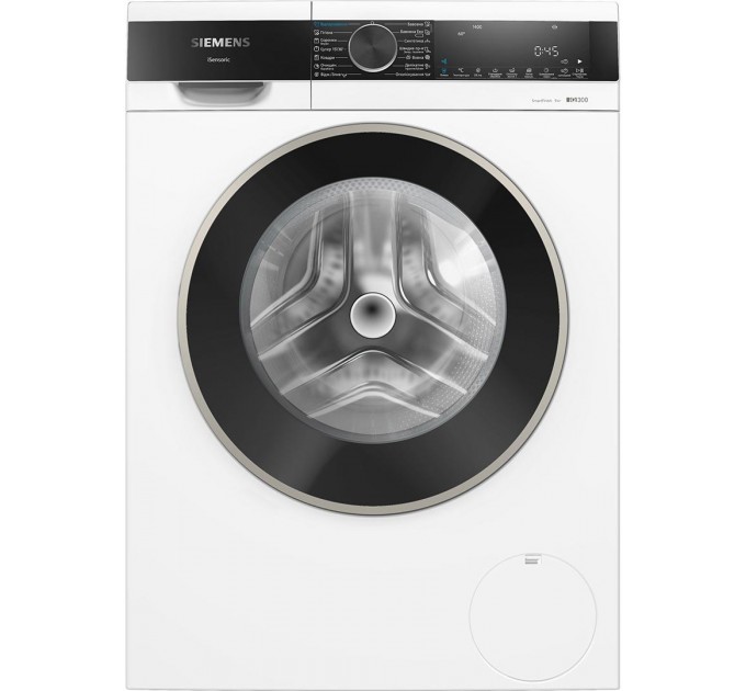 Пральна машина Siemens фронтальна, 9кг, 1400, A+++, 60см, дисплей, білий