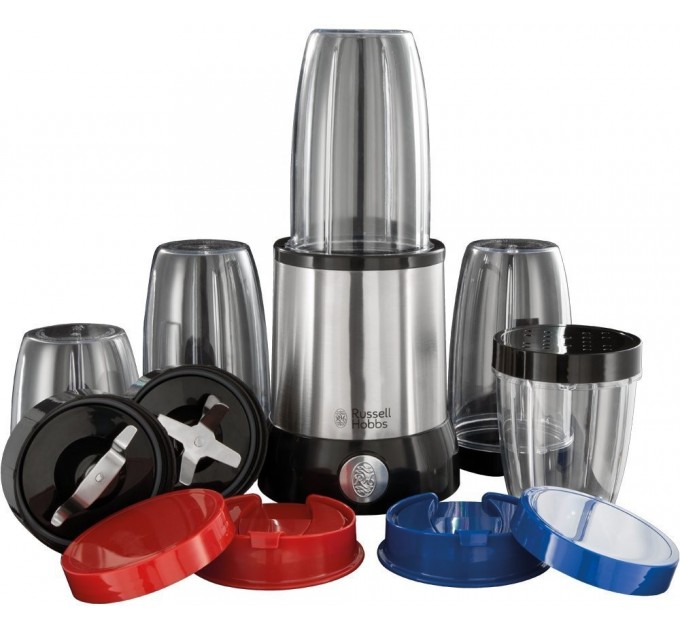 Блендер Russell Hobbs стационарный Nutri Boost 700Вт, чаша-700мл, чопер 300мл, серебристо-черный