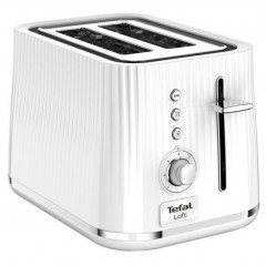 Тостер Tefal Loft 850Вт, пластик, белый