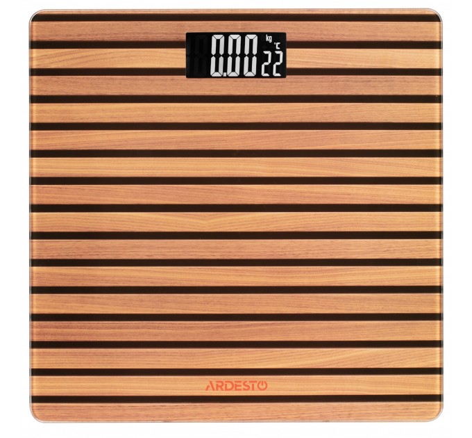 Весы ARDESTO напольные Plank, 150кг, AAAx2 в компл, стекло, многоцветные