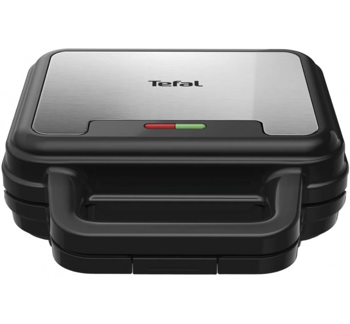 Мультимейкер Tefal UltraCompact 3in1 700Вт, тефлон, 3 пластины, корпус-металл, черно-серый