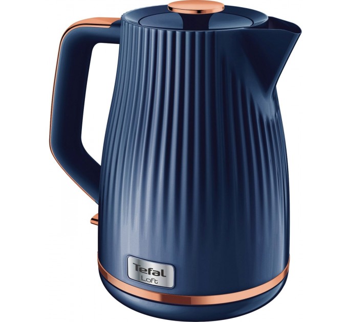 Электрочайник Tefal Loft 1.7л, Strix, пластик, синий