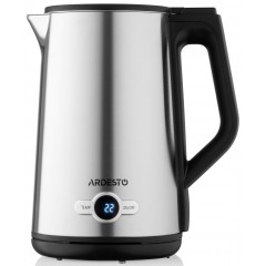 Электрочайник ARDESTO Steel Collection 1.7л, Strix, LED дисплей, двойные стенки, серебристый