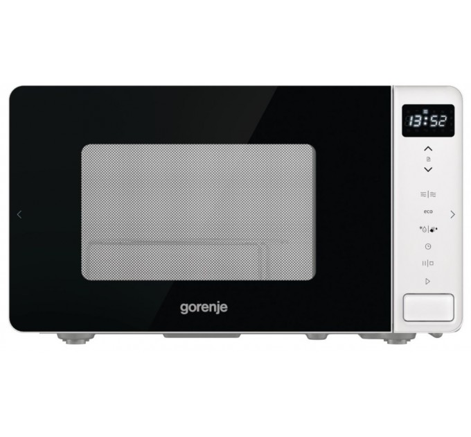Микроволновая печь Gorenje, 20л, электр. управл., 800Вт, гриль, дисплей, белый