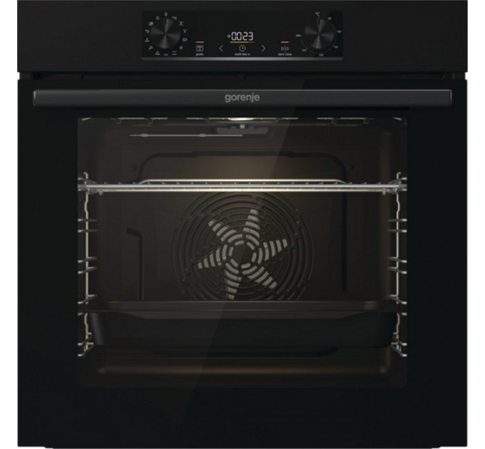 Духовой шкаф Gorenje электрический, 77л, A+, дисплей, IconLed, пиролиз, черный