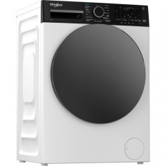 Стиральная машина Whirlpool фронтальная, 8кг, 1400, C, 55см, дисплей, пар, инвертор, люк черный, белый