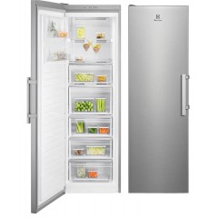 Морозильна камера Electrolux, 186x60х65, 278л, E, NF, інв., нерж