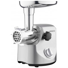 М'ясорубка ARDESTO, 3000Вт, продук.-2.6кг/хв, 4 решітки + для ковб., кеббе, 3 терки, метал, сріблястий