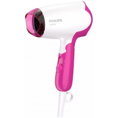 Фен Philips DryCare Essential дорожный, 1400Вт, режимов-2, хол. обдув, розовий