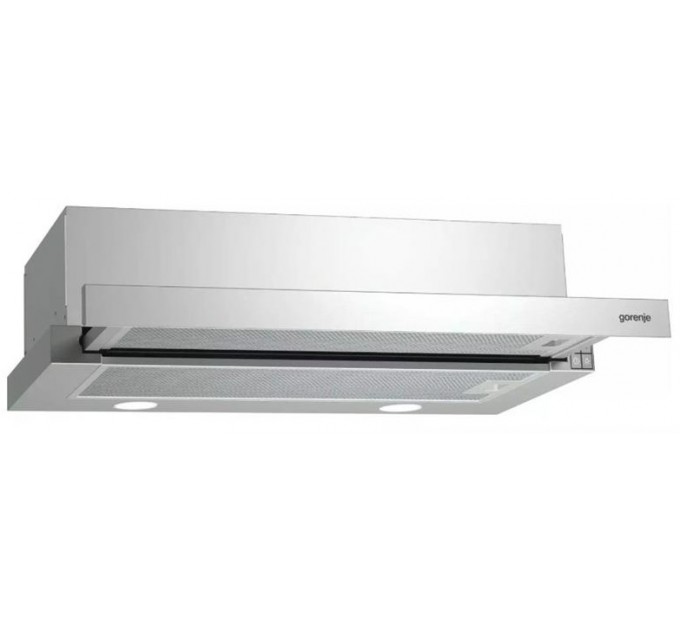 Вытяжка Gorenje встраиваемая, 50см, 322м.куб/ч, нерж