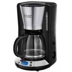 Кофеварка Russell Hobbs капельная Victoty 1.25л, молотый, черно-серебристый