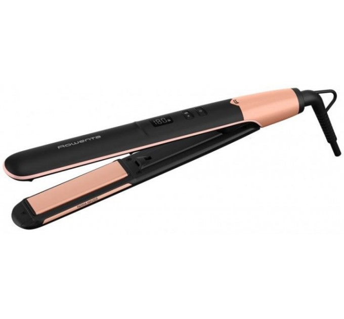 Випрямитель Rowenta Express Shine Papaya, >240Вт, темп.режимов-8, 140-210С, дисплей, керамика, черный