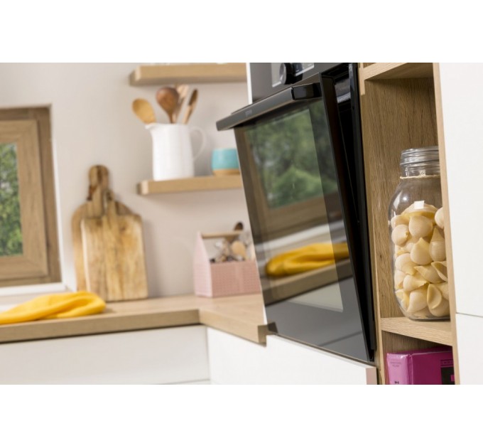 Духова шафа Gorenje електрична, 77л, A+, пара, дисплей, IconTouch, чорний