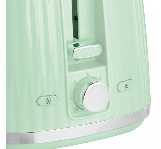 Тостер Russell Hobbs Eden 800Вт, пластик, підігрів,разморозка, фісташковий