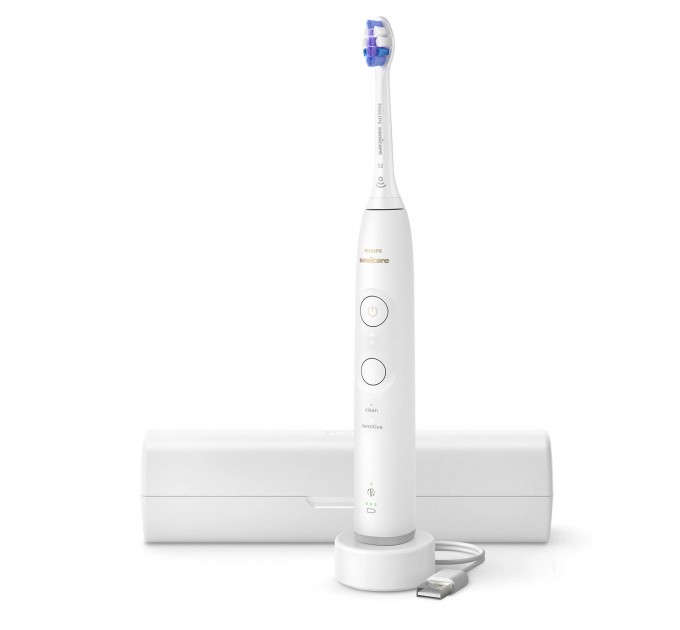 Щітка зубна електр. Philips, Sonicare 6100 Series, 62т. колив/хв, насадок-1, футляр, білий
