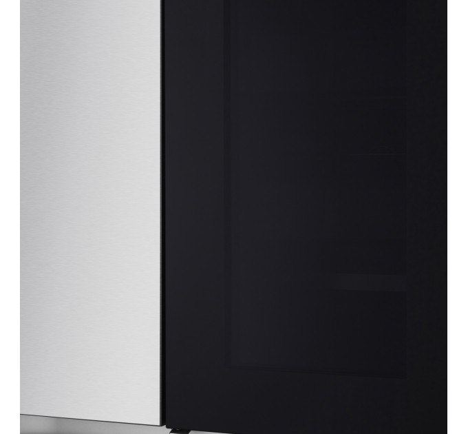 Холодильник LG SBS, 179x91х74, холод.отд.-416л, мороз.отд.-239л, 2дв., F, NF, инв., диспл внутр., зона св-ти, Door in door, нерж