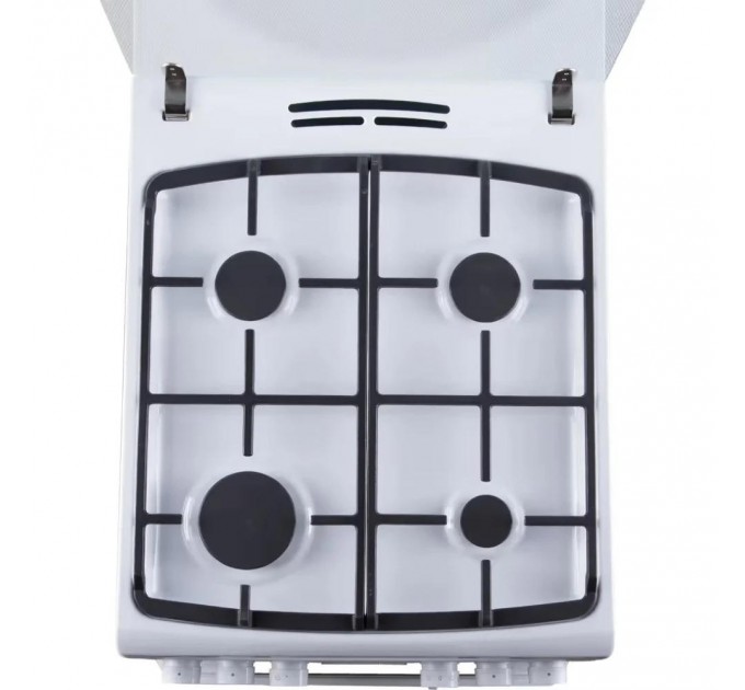 Плита Hansa комбинированная, 50х60см, 62л, чугун, газ контр., дисплей, белый