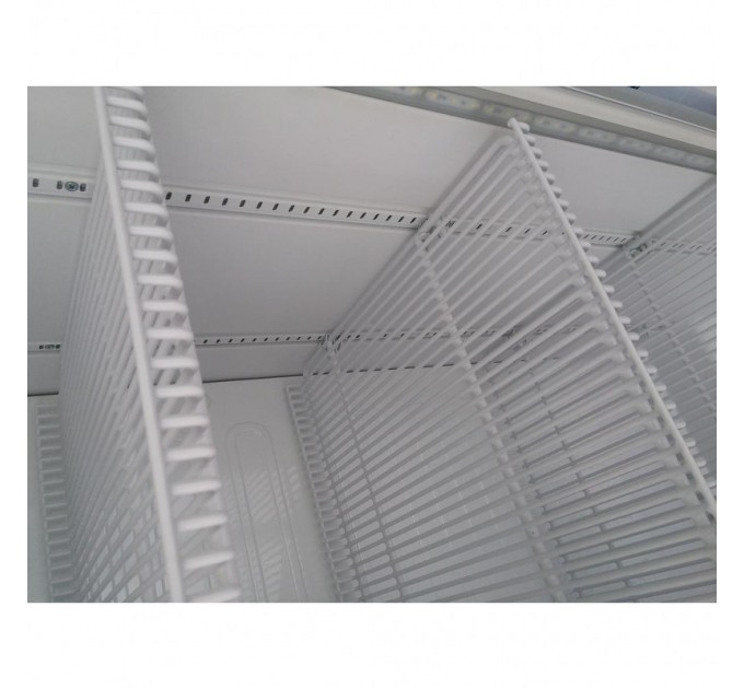 Холодильна вітрина Snaige, 202.5x60х60, 385л, полок - 5, зон - 1, бут-224, 1дв., ST, кольоровий банер, білий