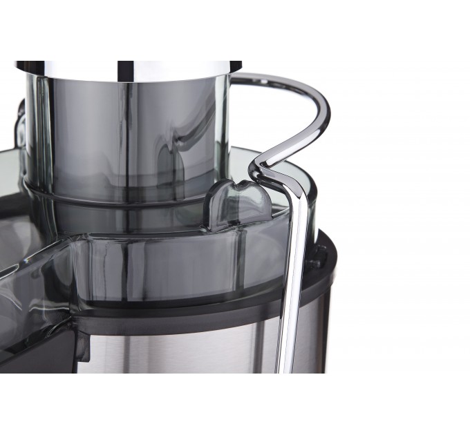 Соковыжималка ARDESTO центробежная 1000Вт, чаша-0.5л, жмых-1.5л, пластик/металл, серебристо-черный