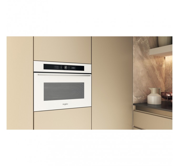 Духова шафа Whirlpool електрична компактна, 40л, дисплей, конвекція, ф-ція мікрохвиль, білий