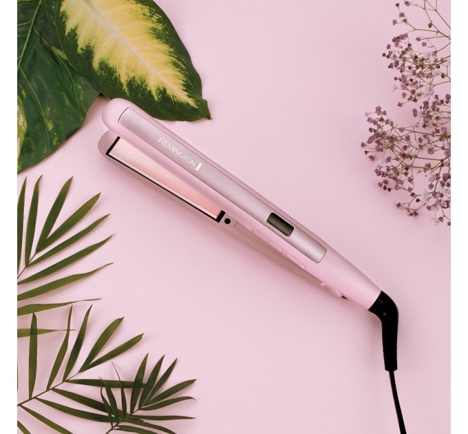 Випрямитель Remington Coconut Smooth, 47Вт, темп.режимов-9, 150-230С, дисплей, керамика, розовый