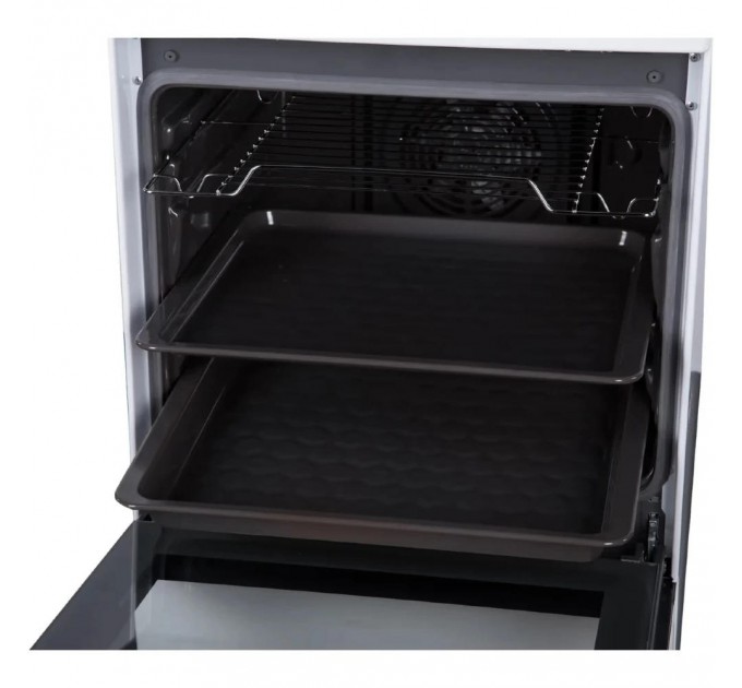 Плита Hansa комбинированная, 50х60см, 62л, чугун, газ контр., дисплей, белый