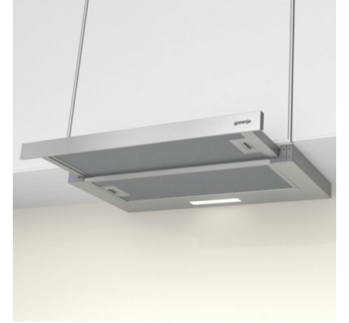 Витяжка Gorenje телескопічна, 60см, 350м.куб/год, нерж