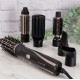 Фен-щетка Remington Blow Dry & Style Caring, 1200Вт, режимов-2, иониз-я, хол. обдув, кейс для хранения, керамика, черно-золотой