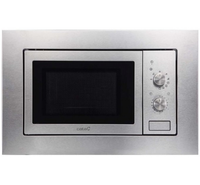 Мікрохвильова піч Cata вбудована, 20л, мех. управл., 800Вт, гриль, MMA 20 X, нерж