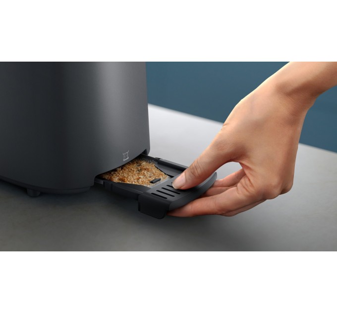 Тостер Philips Essentials Collection 650Вт, пластик, темно-сірий