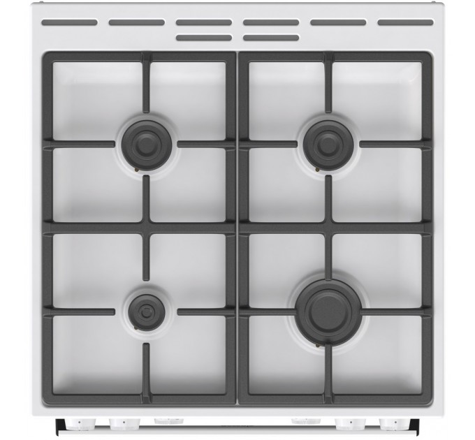 Плита Gorenje комби, 71л, 60x60см, чугун, белый