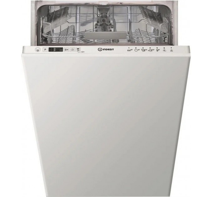 Посудомийна машина Indesit вбудовувана, 10компл., A+, 45см, дисплей, білий